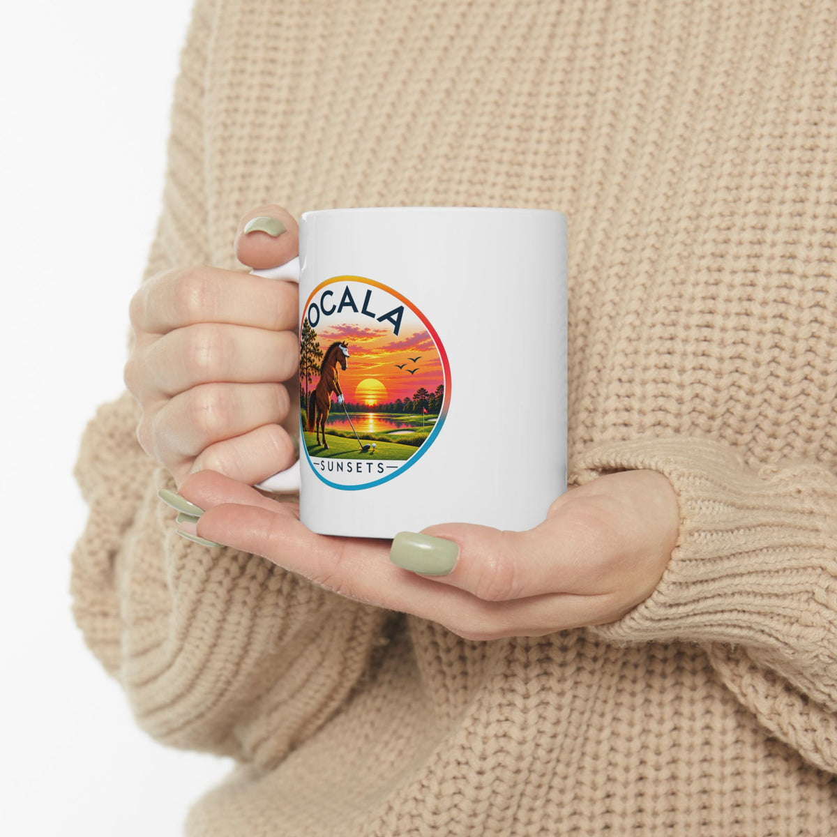 Ocala Sunsets Mug | Florida Sunset Horse Golf