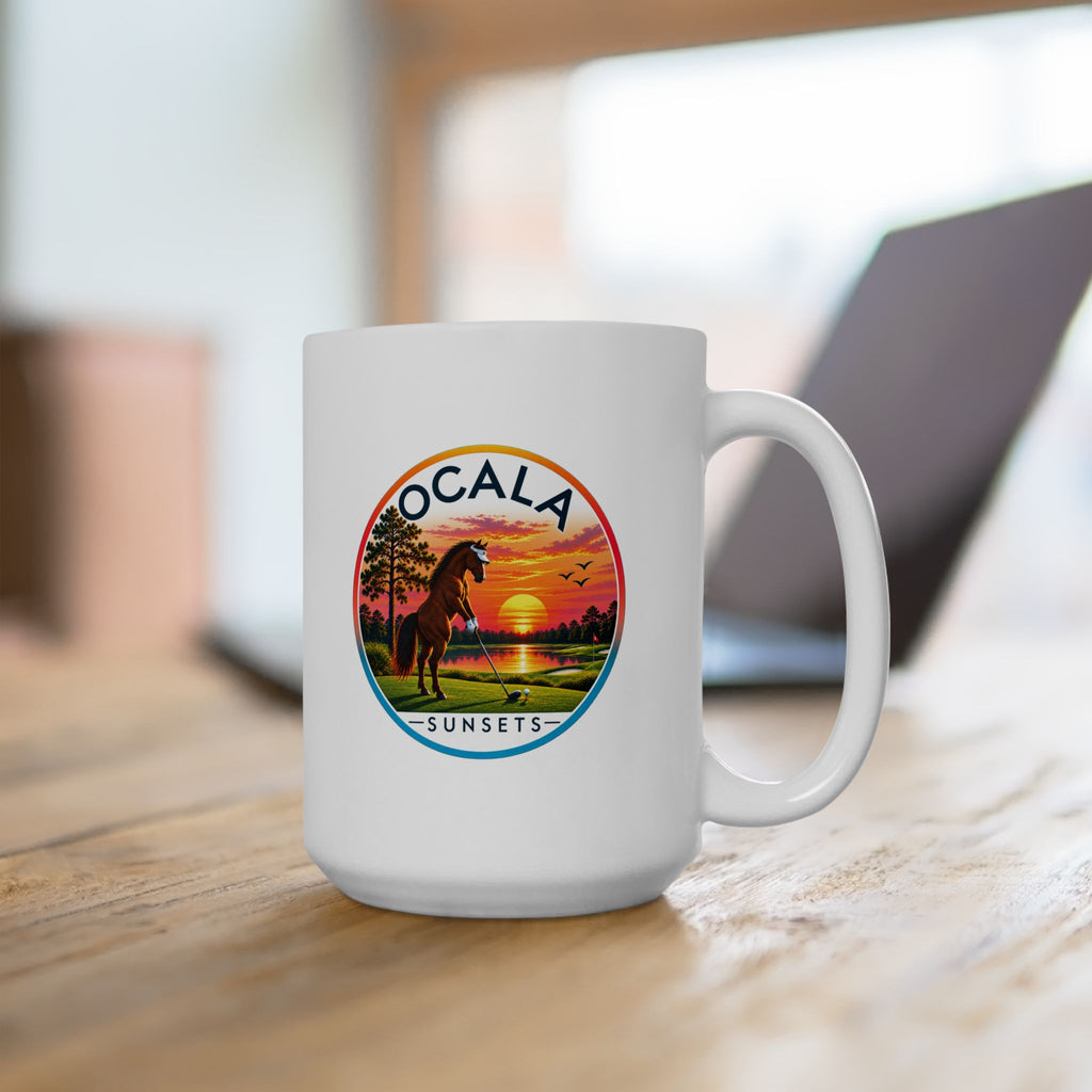 Ocala Sunsets Mug | Florida Sunset Horse Golf