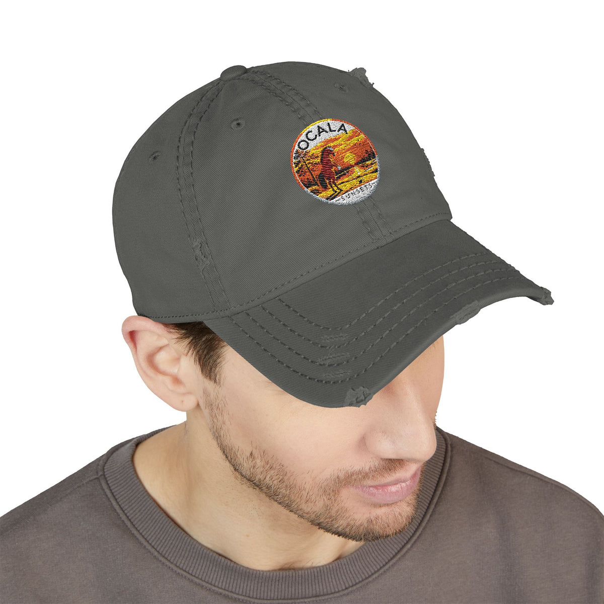 Ocala Sunsets Embroidered Hat | Distressed Unisex Hat